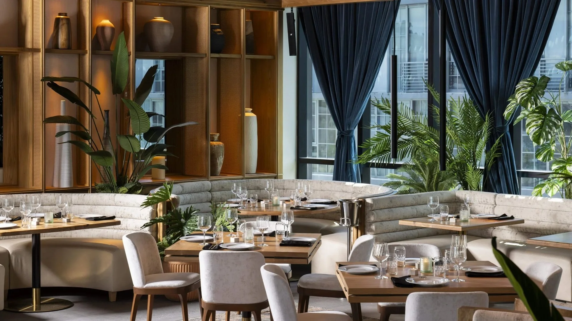 Brooklyn Chop House Miami — window-side seating